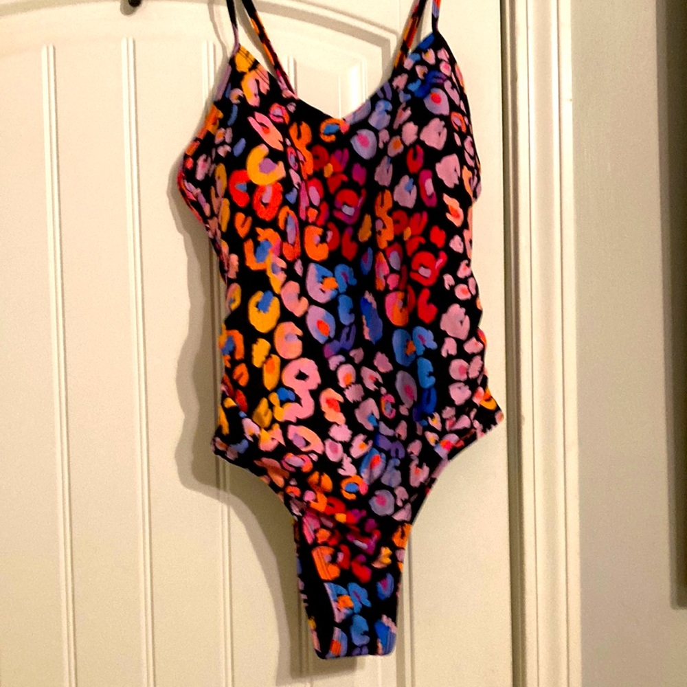 Colorful Print one piece Swimsuit